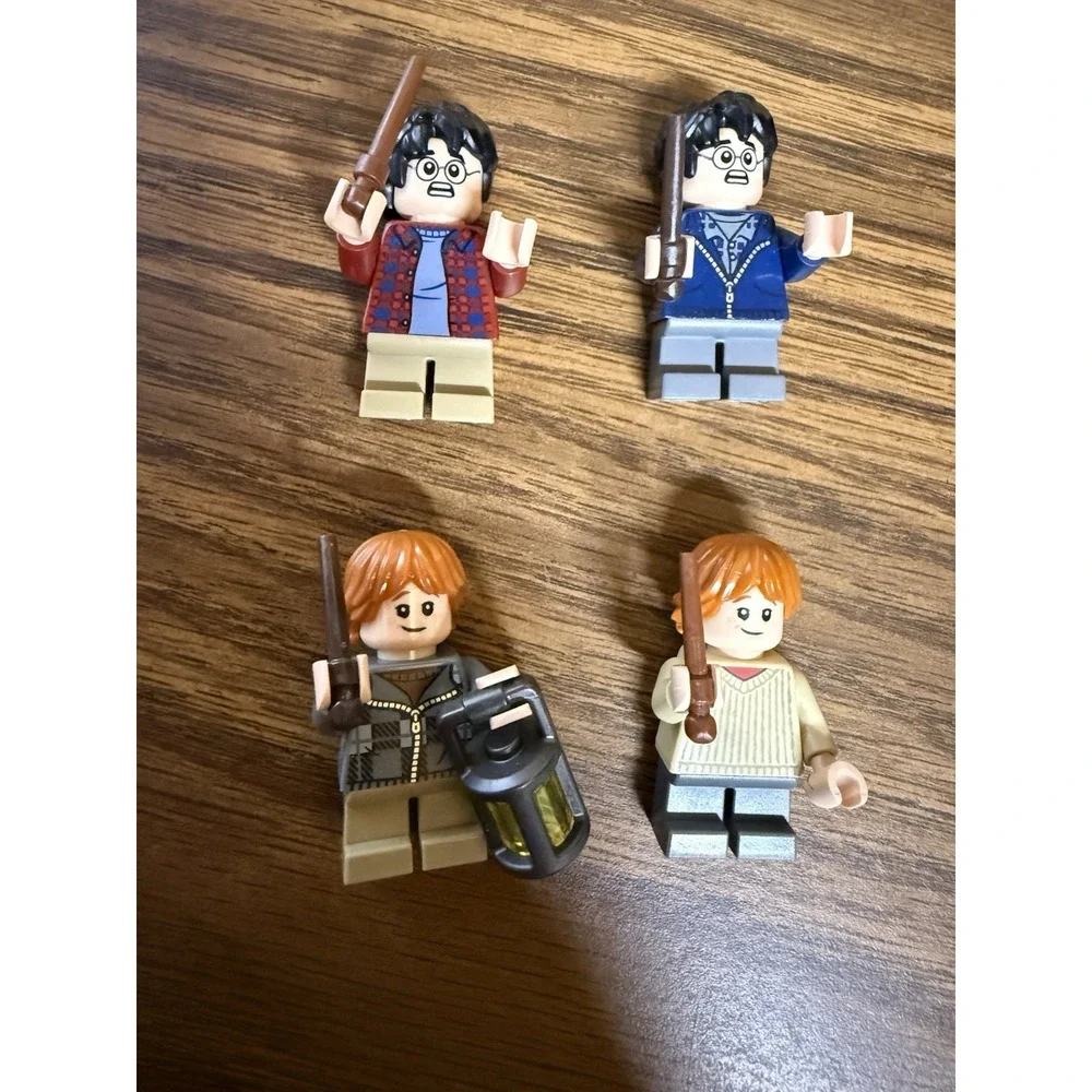 LEGO Harry Potter Ron Weasley Harry Potter Minifigure Lot Wands Lantern Genuine